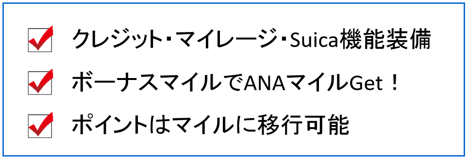 ANA VISA Suica ポイント