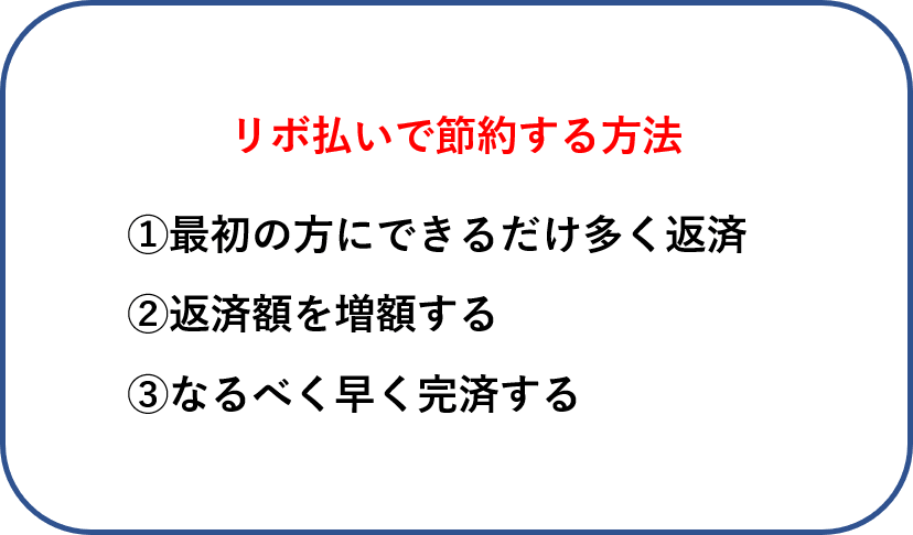 リボ払いで節約する方法のまとめ