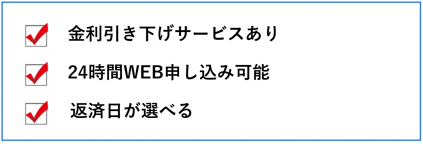 三井住友カードカード カードローン 3つのポイント